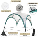 3*3m Pop-Up Canopy Tent, Portable Waterproof UV-Resistant Outdoor Gazebo Shelter with Carry Bag, Stakes & Ropes for Camping