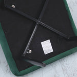 Set Of 4 Contemporary Velvet Dining Chair – Modern Green Upholstered Chairs with Black Metal Legs