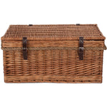 Wicker 60cm Double Steamed Rope Handled Trunk | Brown