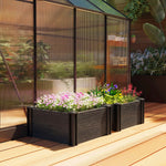Vinyl Raised Garden Bed Kit | M | Dark Grey