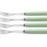 Dessert Pastry Fork Set Porelain Bar 18/8 Stainless Steel 4pc Cake Fork Set Turquoise | Turquoise