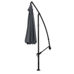 3m Cantilever Garden Parasol With Crank Handle | One Size | Grey