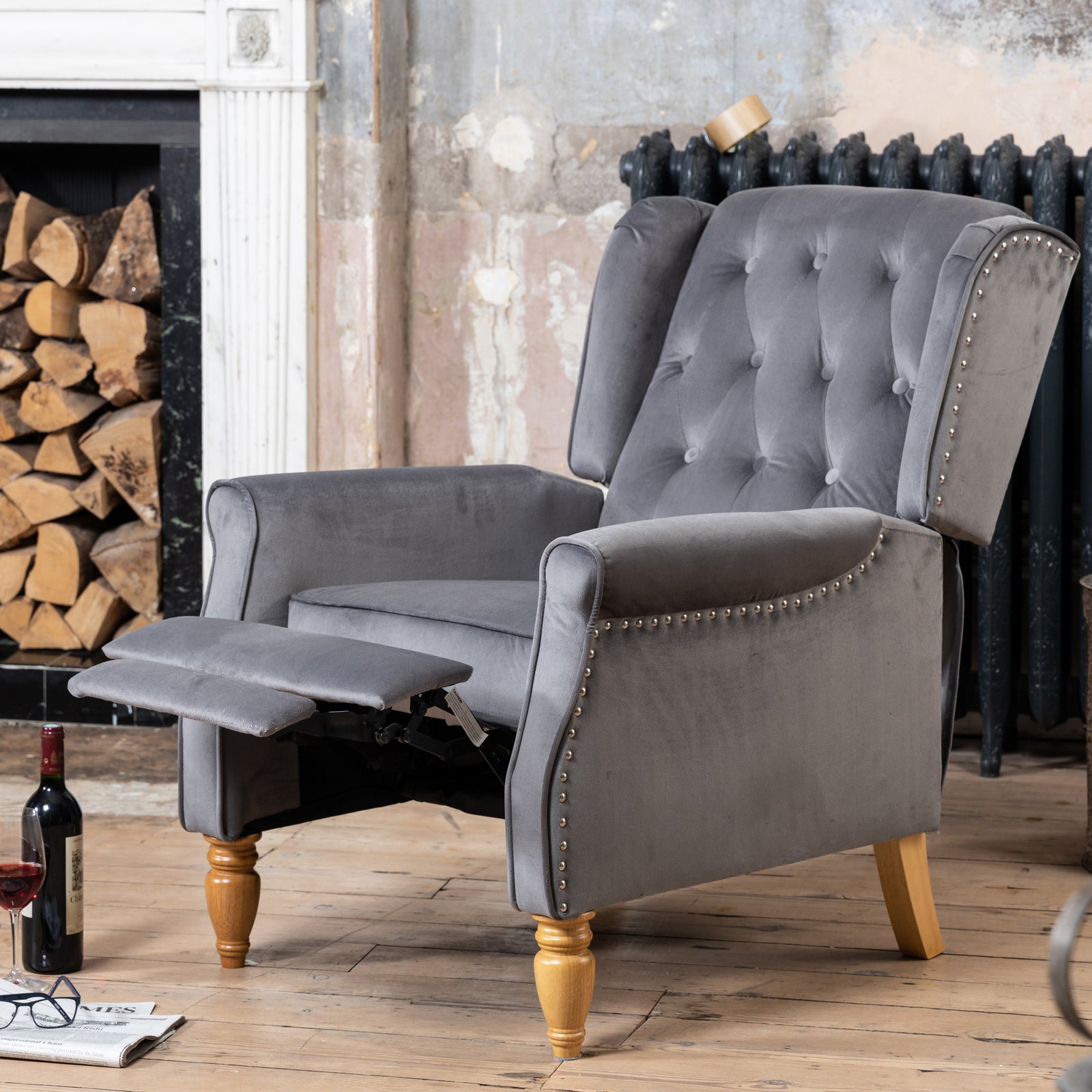 Annapoli Recliner Armchair | Grey