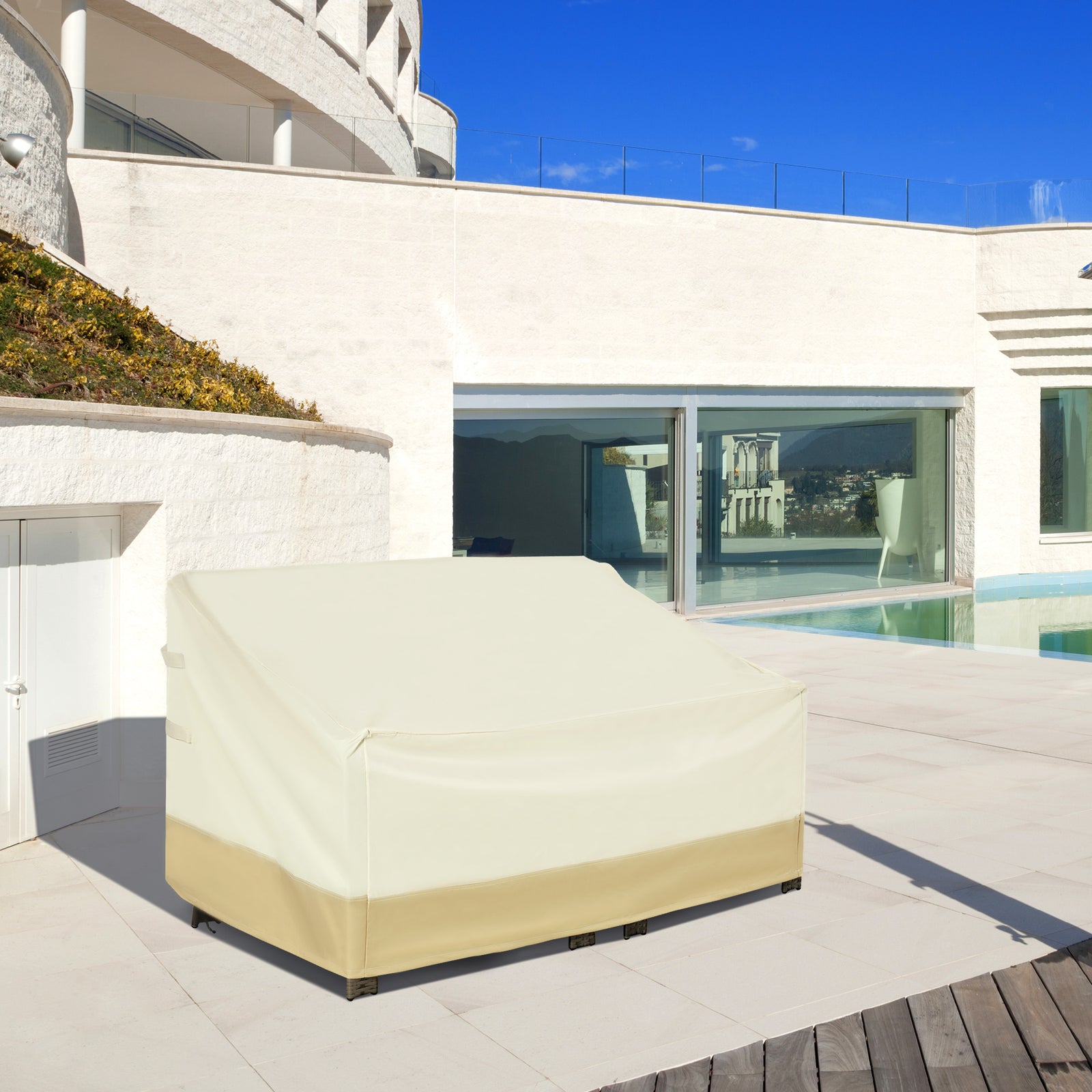 Furniture Rain Cover 3 Seater Garden Rattan Chair Waterproof
