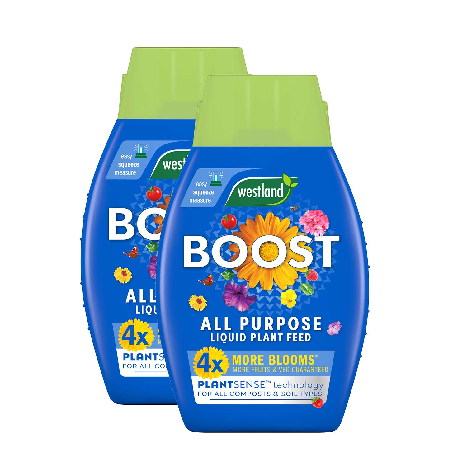 Boost All Purpose Liquid Plant Feed With Plantsense Technology, 1 Litre | 1L | Blue