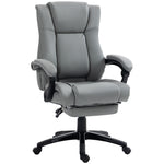 Pu Leather Office Chair W/ Foot Rest