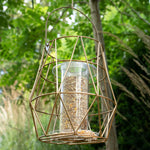 Aura Small Bird Feeder, 200g Capacity | Gold