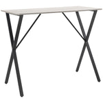 Bar Table, Wood Effect Top, Steel Legs