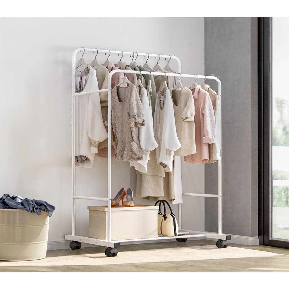 Entryway 4 Tier Shoe Rack With Coat Hanger | Black