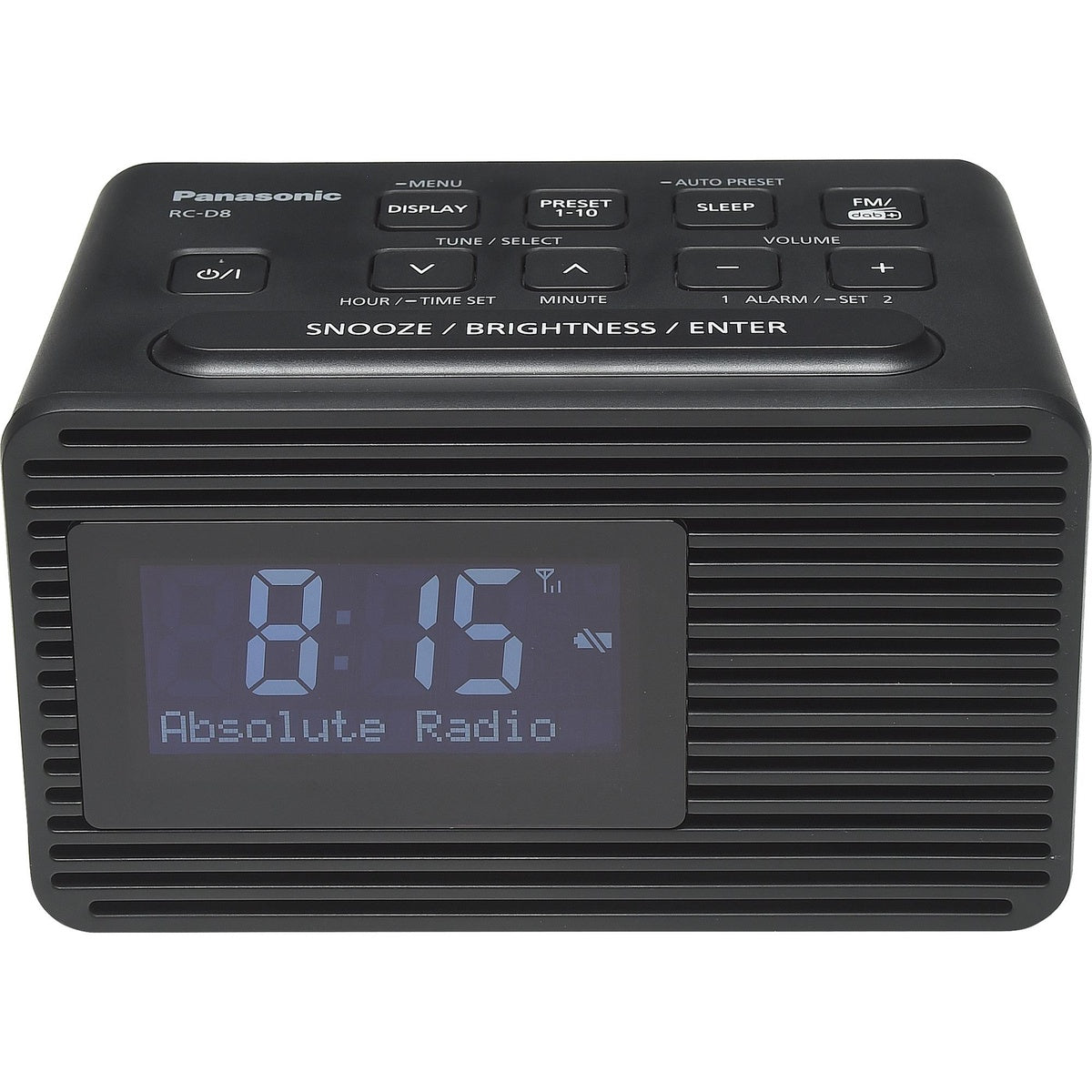 Rc-d8eb-k Portable Dab+/fm Clock Radio | Black