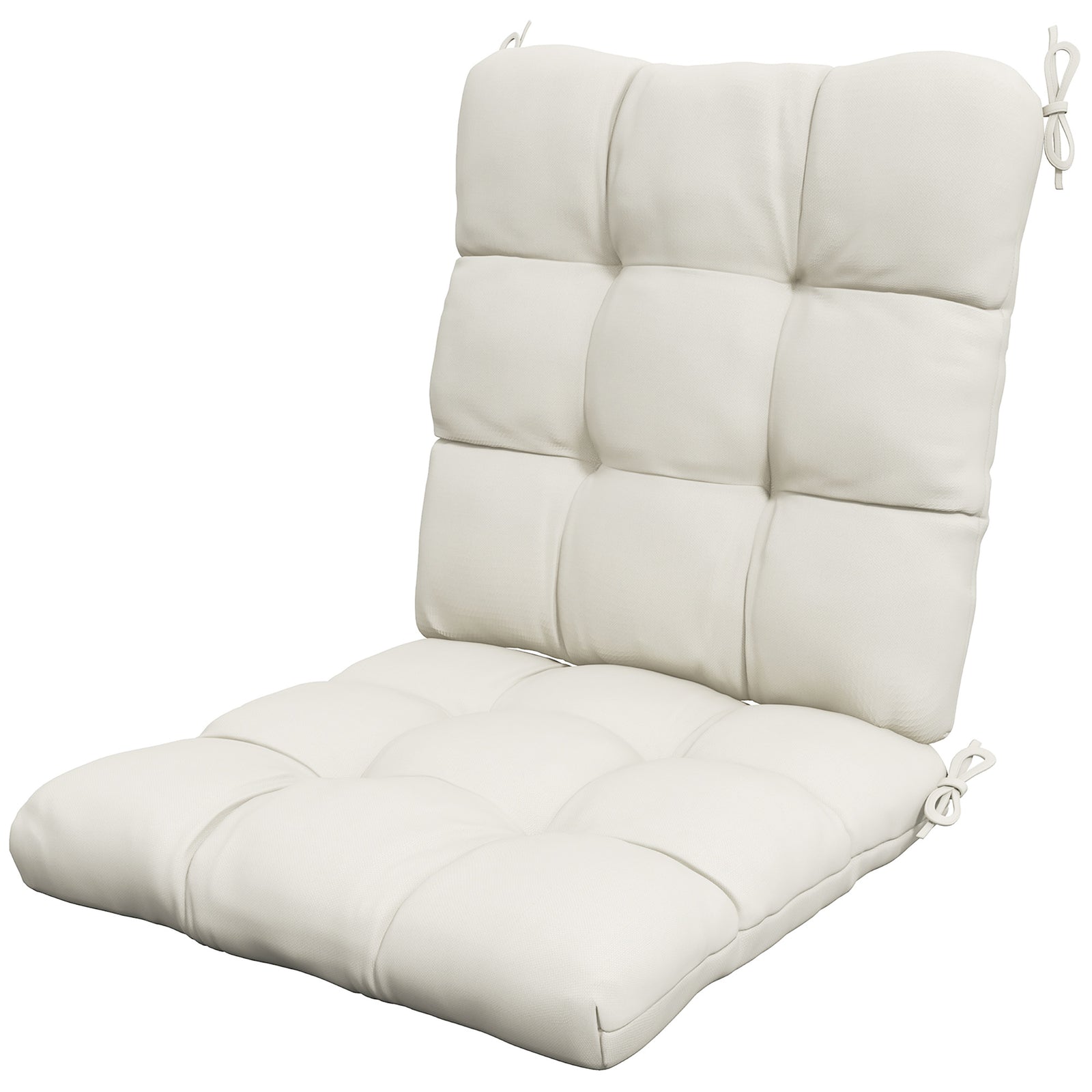 Garden Back Chair Cushion Patio Seat Cushion Pad Outdoor | Cream