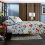 Printed 200 Thread Count Reversible Cotton Rich Scotties Duvet Cover Set | Single | White