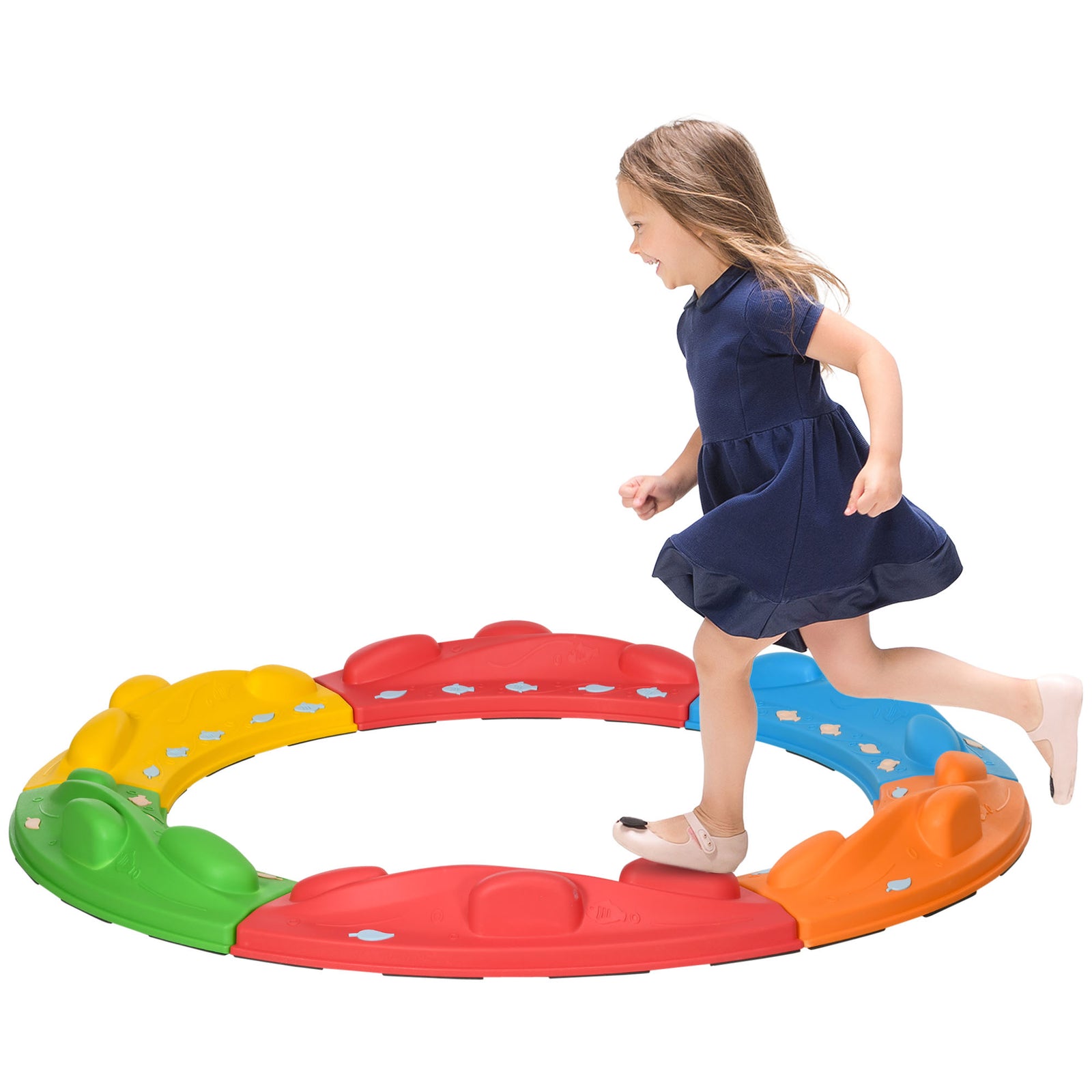 Kids Balance Beam, 6 Pieces Stepping Stones, For Obstacle Course