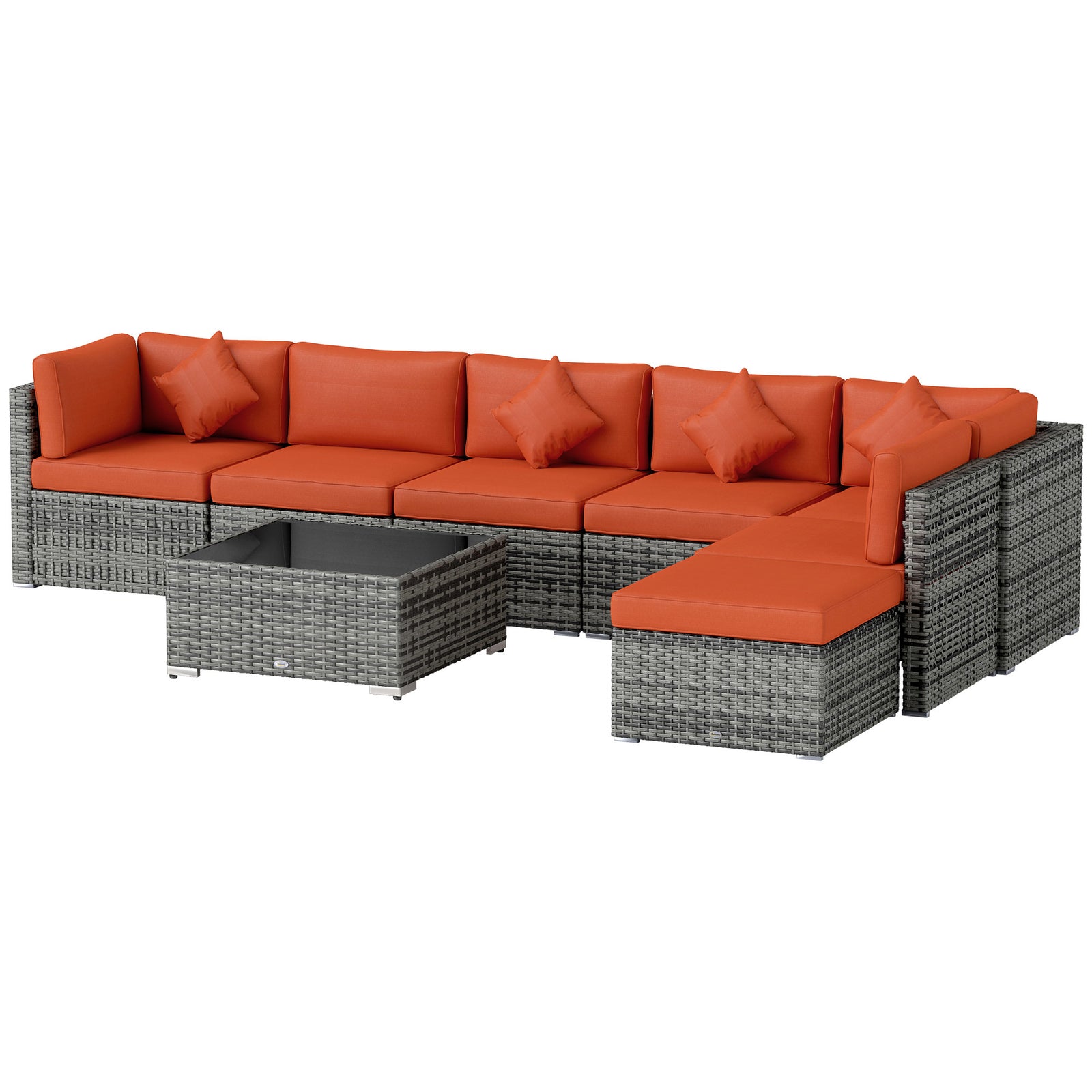 Rattan Outdoor Garden Furniture Patio Corner Sofa Set