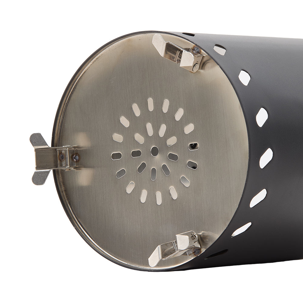 Portable Smokeless Fire Pit With Fire Ring, Pellet Adapter & Ash Grate – Durable Outdoor Stove For Camping & Backyard | Black