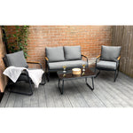 Kendal Modern 4 Piece Garden Rattan Set