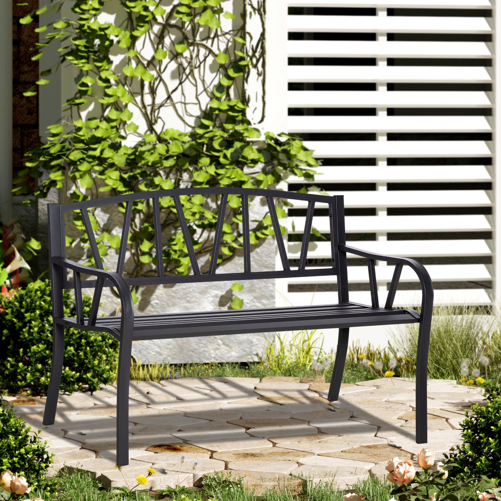 Metal Loveseat Outdoor Furniture
