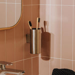 Toothbrush Holder Glossy Stainless Steel Logic