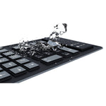 Silicon Wireless Bluetooth Keyboard - Black