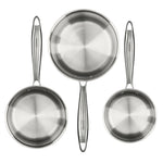 Tri-ply 3 Piece Saucepan Set - 14, 16 & 18cm