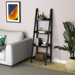 4-tier Wooden Display Ladder Shelf For Home