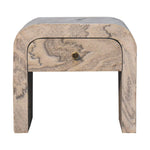 Solid Wood Nouveau Bedside