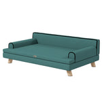Dog Sofa W/ Legs, Water-resistant Fabric For Large, Medium Dogs | Green