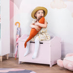 40x60cm Kids Storage Box Toy Organiser For Child 3 Yrs+ Bedroom | Pink