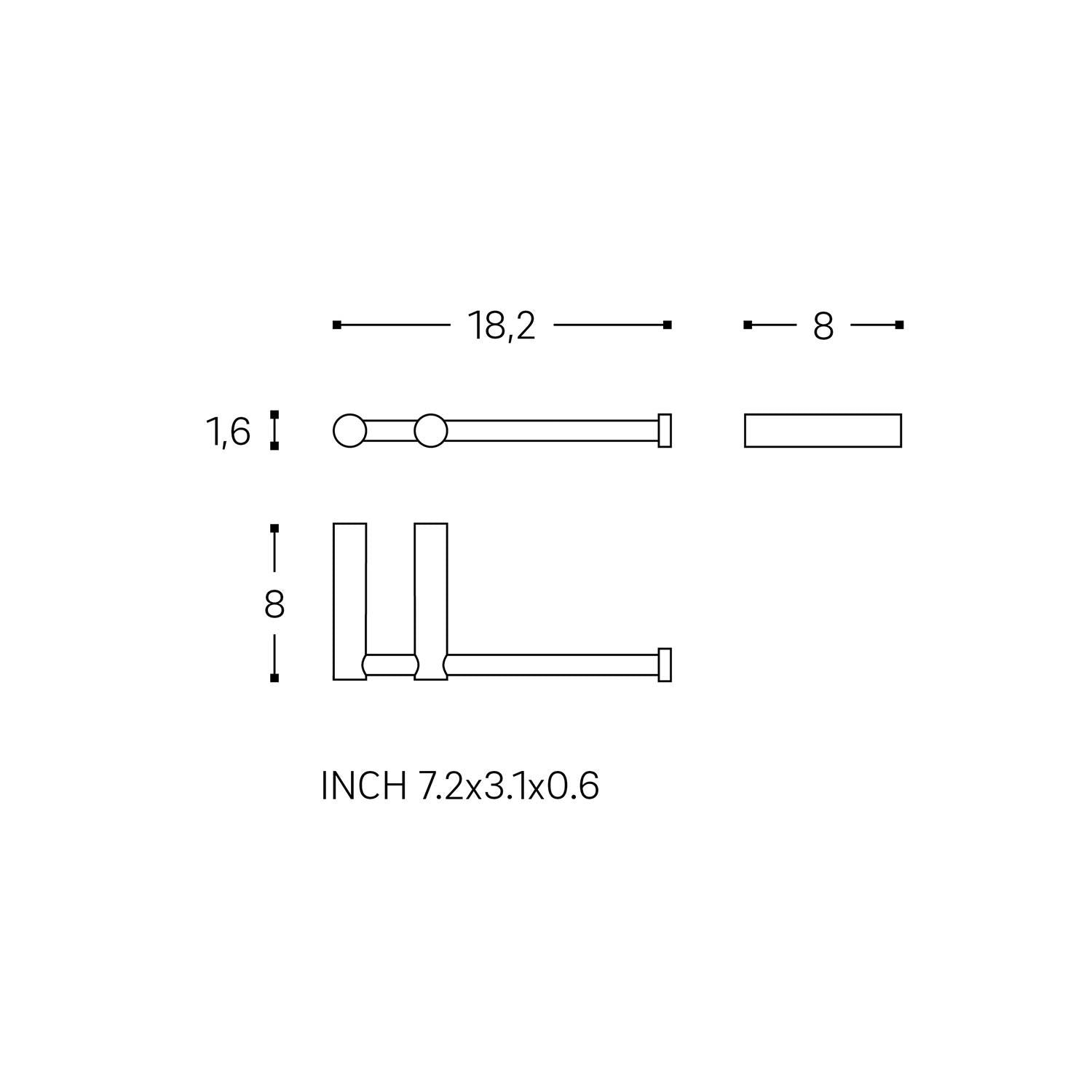 Paper Holder Without Cover Matt Black Logic