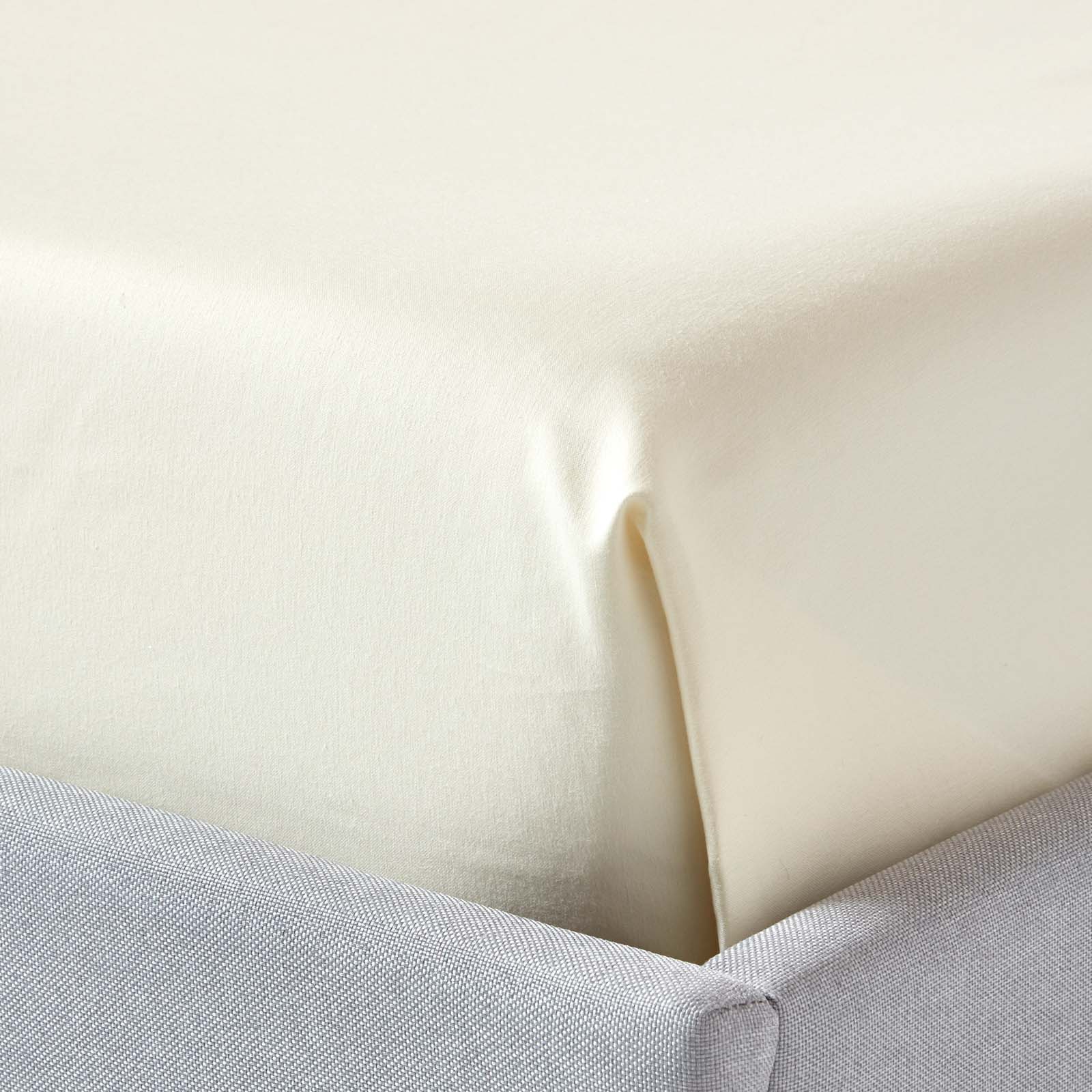 Egyptian Cotton Flat Sheet 1000 Thread Count | Double | Cream