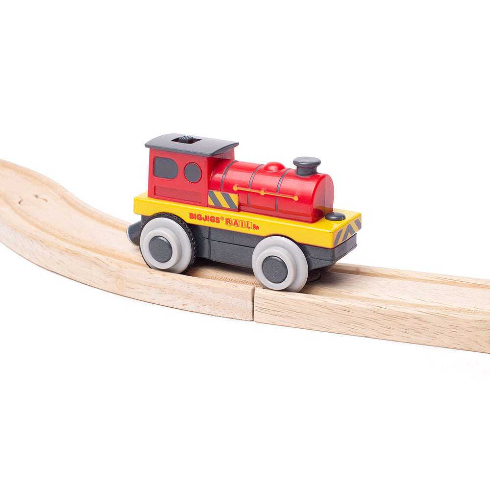 Battery Power Red Train Engine
