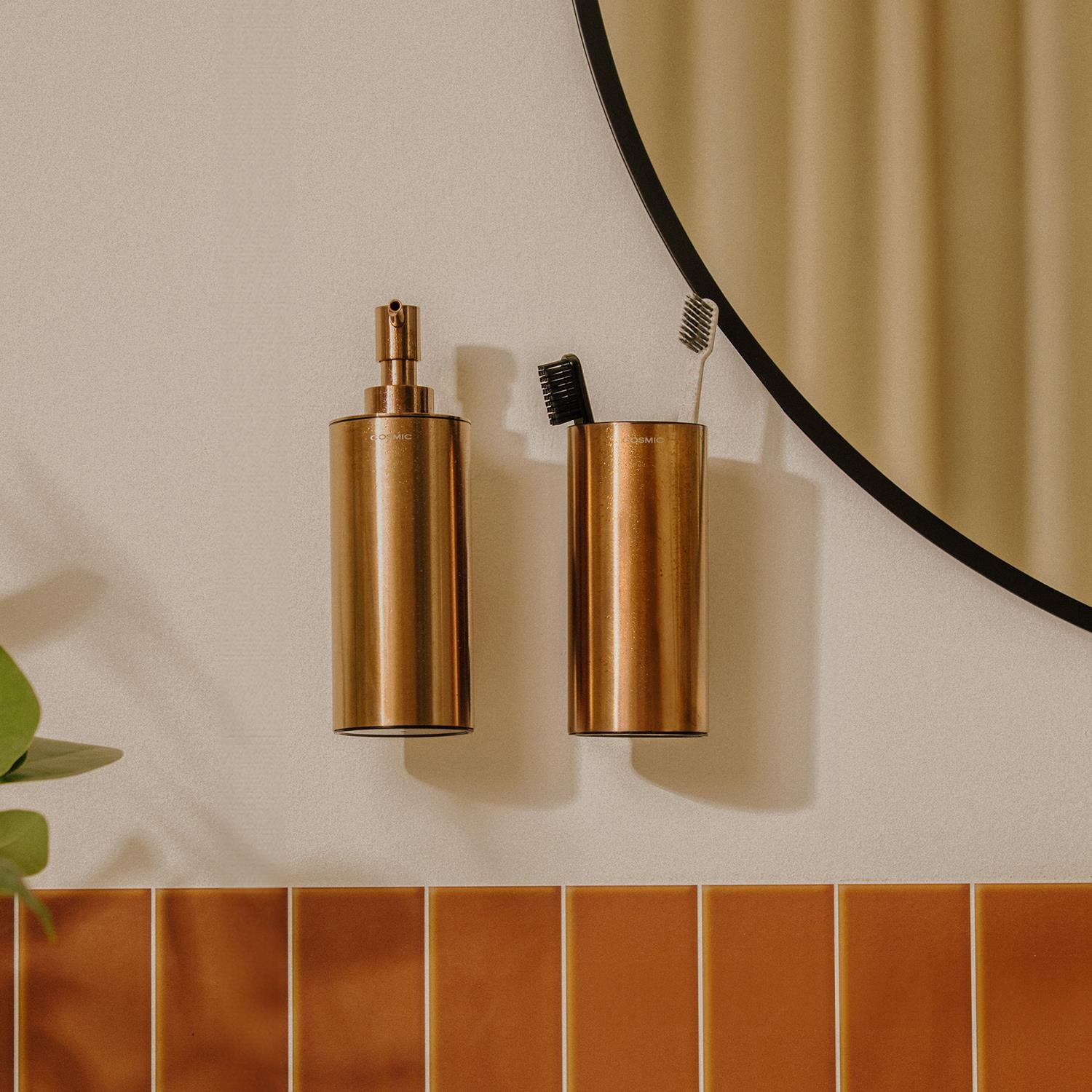 Tooth Brush Tumbler Holder 6,2cm, Copper, Architect S+ Collection