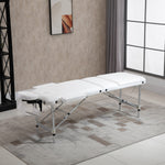 Portable Massage Table Beauty Therapy Couch Bed Spa | One Size | White