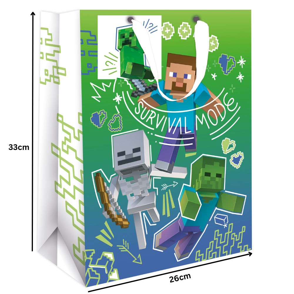 Minecraft Medium Gift Bag Official Product