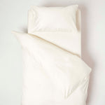 Organic Cotton Cot Bed Duvet Cover Set 400 Thread Count | Cot Bed | Cream