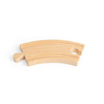 12 Short Curve Track Pieces for Wooden Train Sets