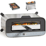 3-in-1 Electric Mini Oven, Long Slot Toaster And Tabletop Grill | Silver