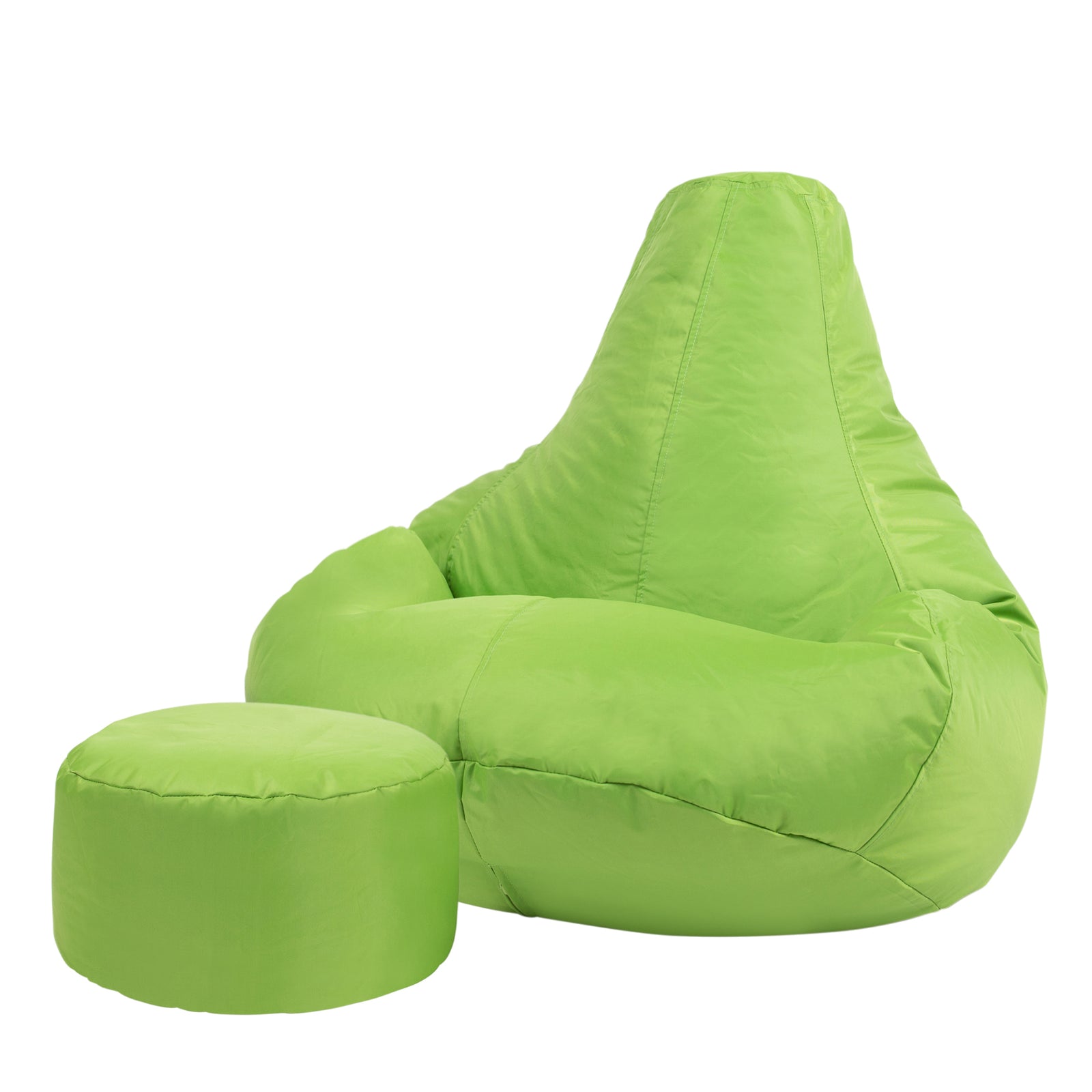 Recliner Indoor Outdoor Bean Bag Chair & Pouffe Chair | Lime