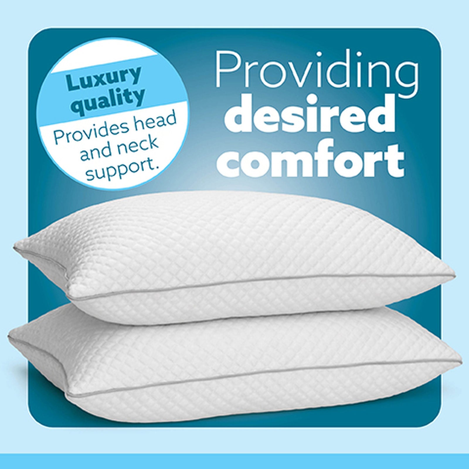 Cooling Memory Foam Pillow 70x45cm Adjustable Orthopaedic Support Washable Cover | Set-of-2 | White
