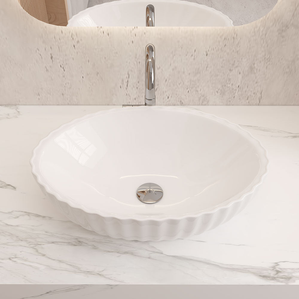Artistic Oval Bathroom Vessel Vanity Sink