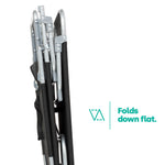Folding Sun Lounger - Black