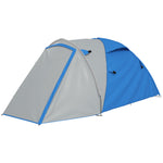 2-3 Man Camping Tent With Living Area, 2000mm Waterproof | Blue