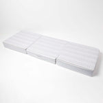 Cotton Orthopaedic Foam 3 Seater Booster Cushion | 50cm x 150cm | Grey & White