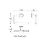 Towel Ring, Brushed Copper Pvd, Wall-mounted, Collection Architect S+