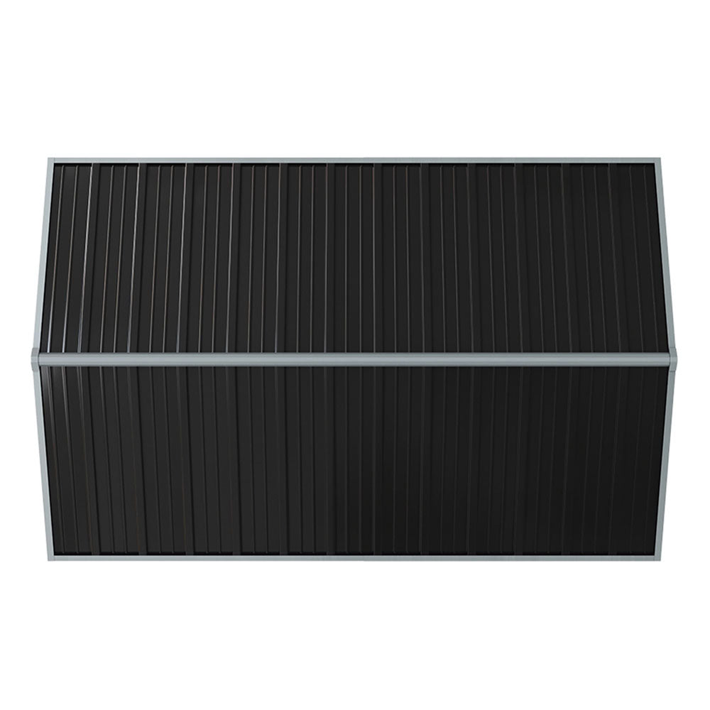 8.3 X 5.4ft Durable Metal Storage Shed With Lockable Double Doors Apex Roof Garden Shed