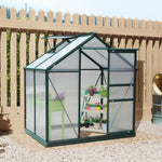 Polycarbonate Walk-in Greenhouse 190x132cm