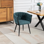 Aneta Fabric Accent Chairs - Set Of 2 | Teal