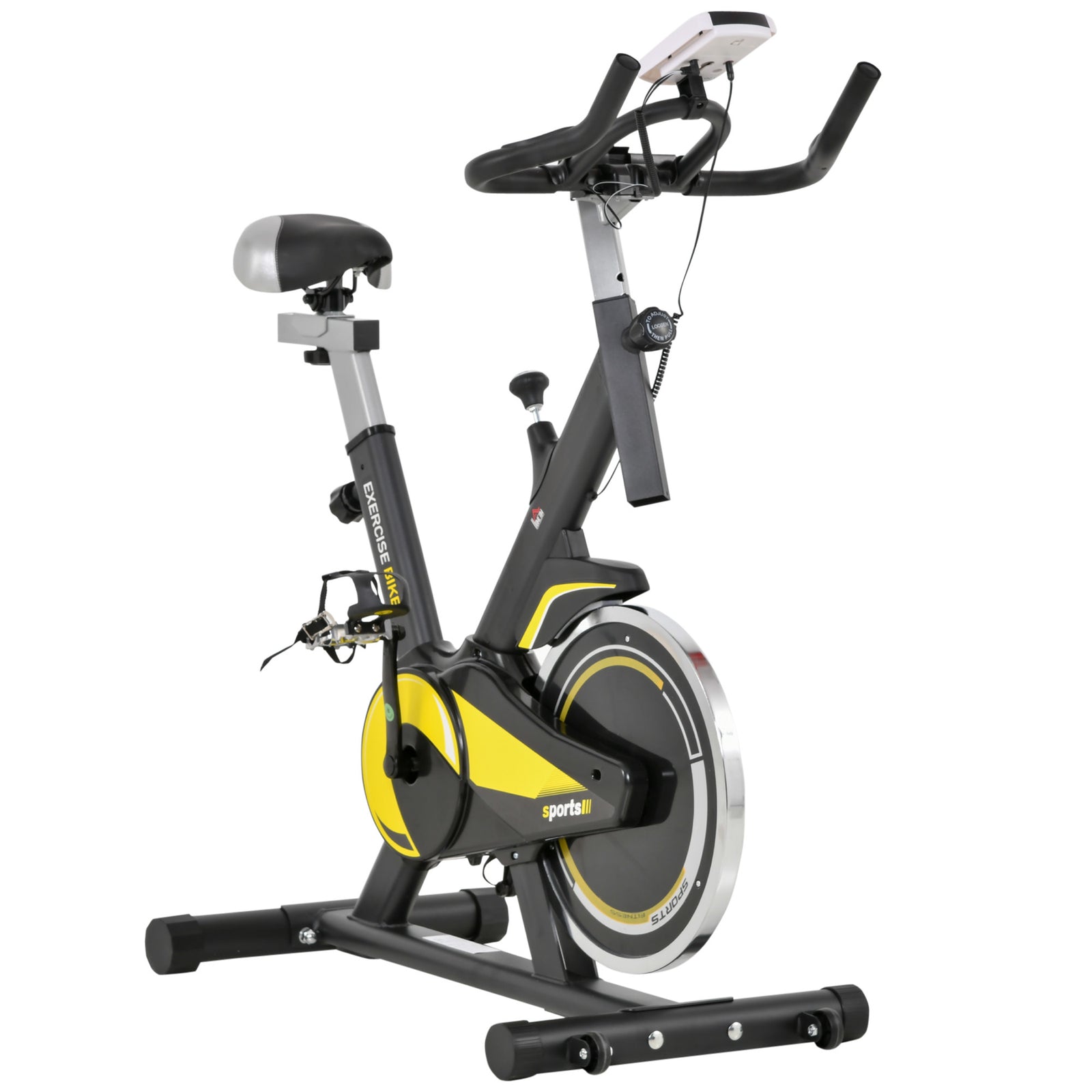 10kg Flywheel Upright Exercise Bike W/ Adjustable Resistance