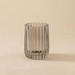 Toothbrush Holder Tumbler, Glass, 8cm, Smoke Grey, Lido Collection