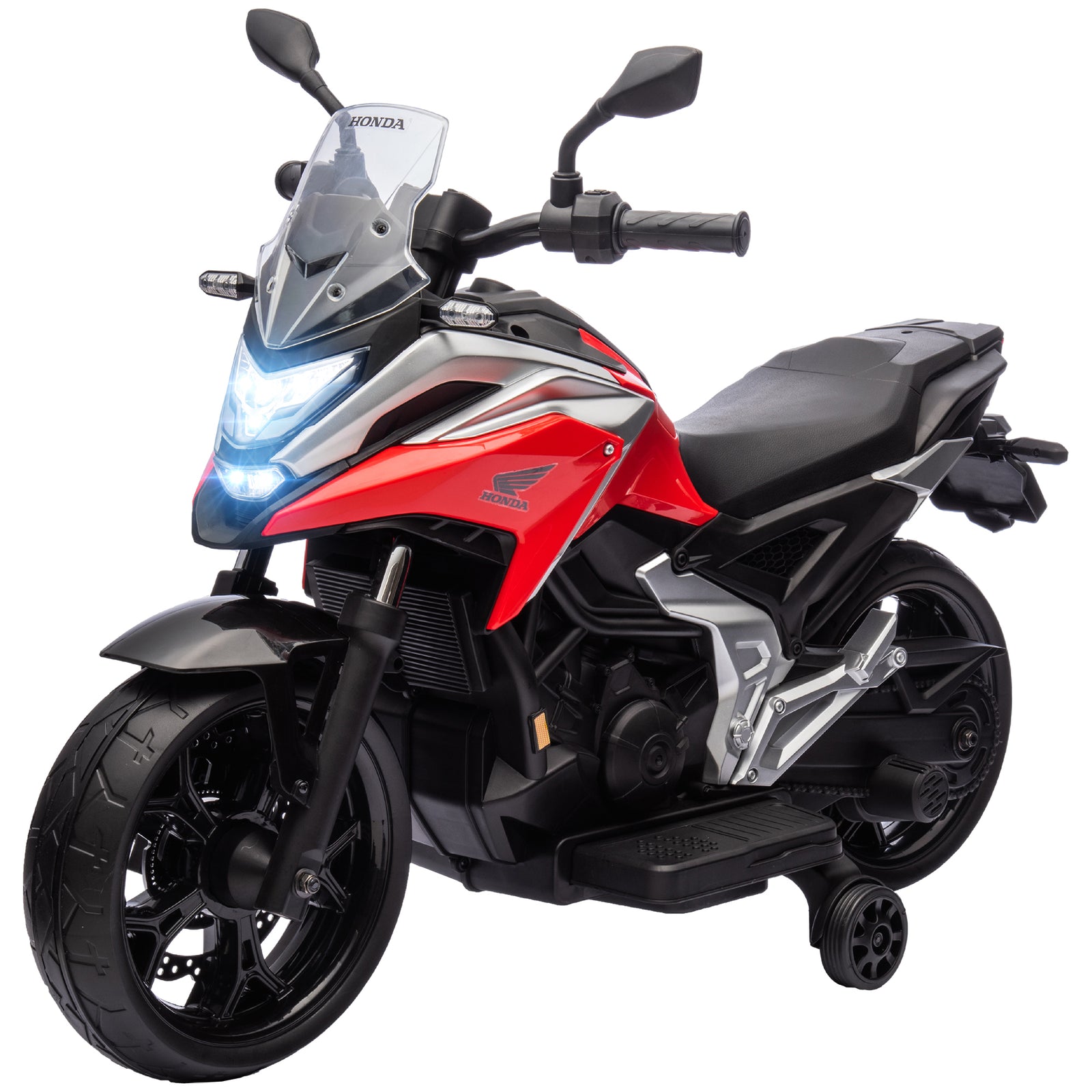 Honda Licensed 12v Kids Electric Motorbike W/ Music Headlights | Red